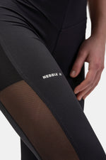 NEBBIA Black Mesh Design Leggings “Breathe” 401