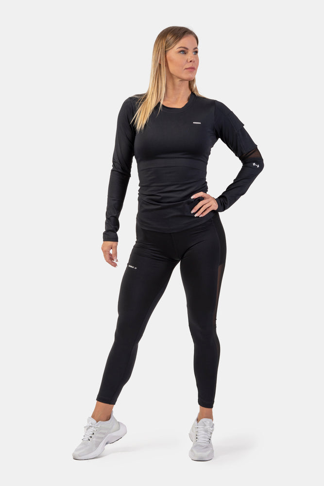 NEBBIA Long Sleeve Smart Pocket Sporty Top 418
