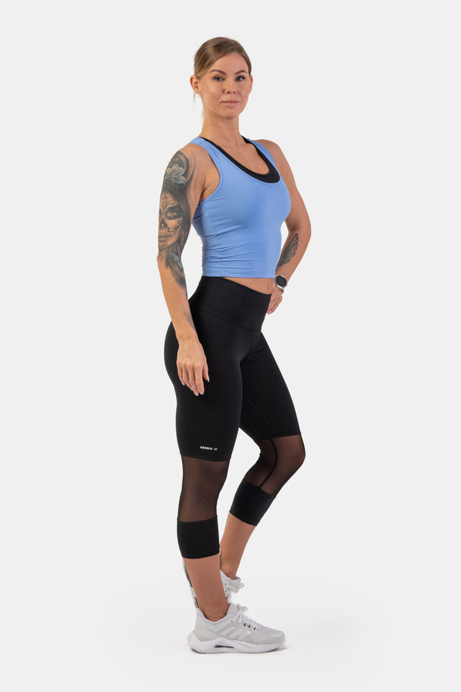 NEBBIA High-Waist ¾ Length Sporty Leggings 406