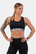 NEBBIA Medium Impact Cross Back Sports Bra 410