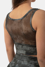 NEBBIA ECO Camo Green Mesh Breathe Sports Bra 411