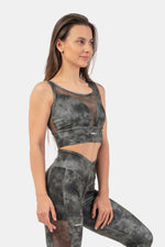 NEBBIA ECO Camo Green Mesh Breathe Sports Bra 411