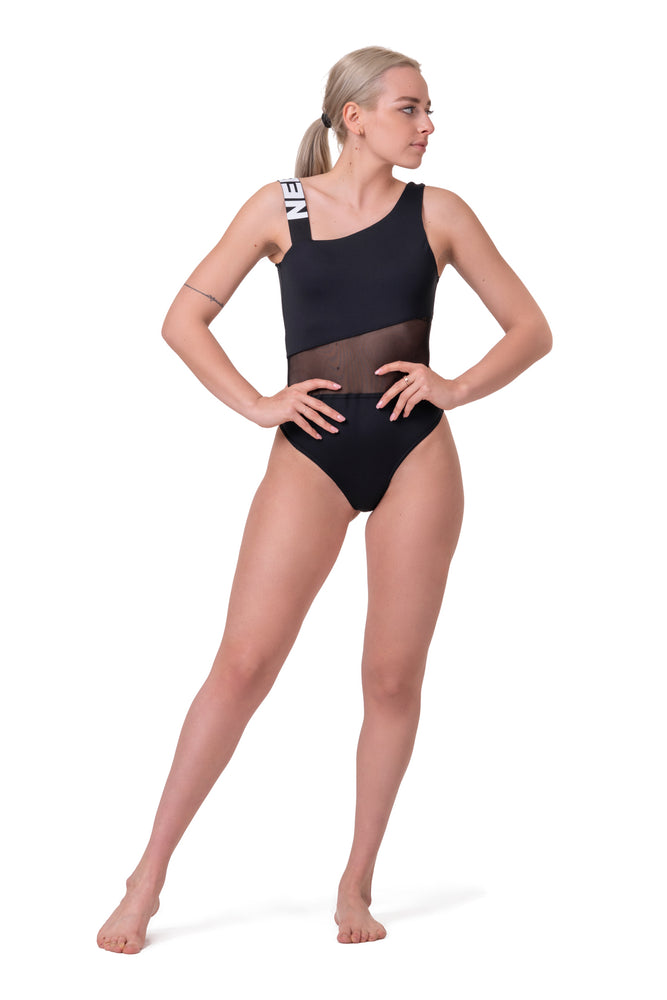 NEBBIA One-Shoulder Sporty Swimsuit 559