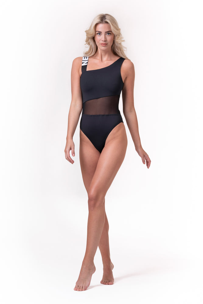 NEBBIA One-Shoulder Sporty Swimsuit 559