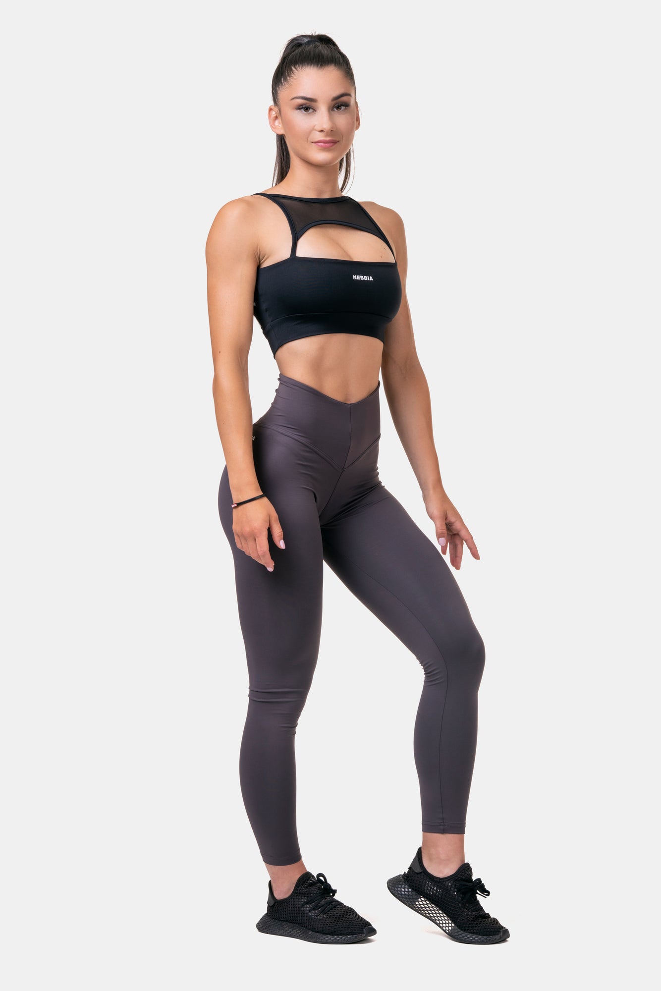 Leggings marron discount