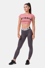 NEBBIA Short Sleeve Sporty Crop Top 584