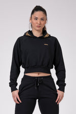 NEBBIA Golden Cropped Hoodie 824