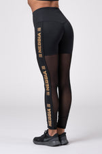 NEBBIA Gold Mesh Leggings 829