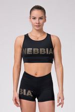 NEBBIA Gold Mesh Mini Top 830